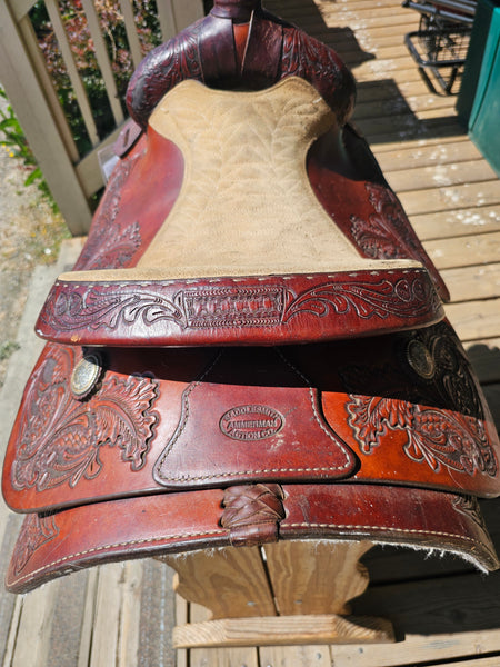 15.5" American Saddlesmith Action Co Western Pleasure Saddle