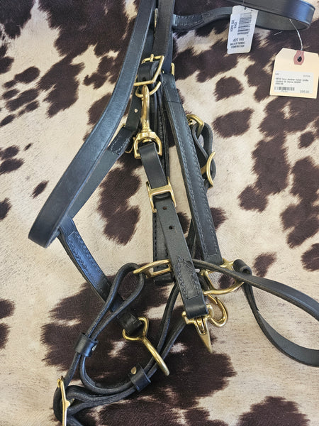 New Tory leather halter bridle combo