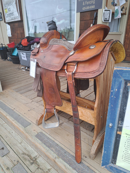 15.5" Billy Cook Roping Saddle