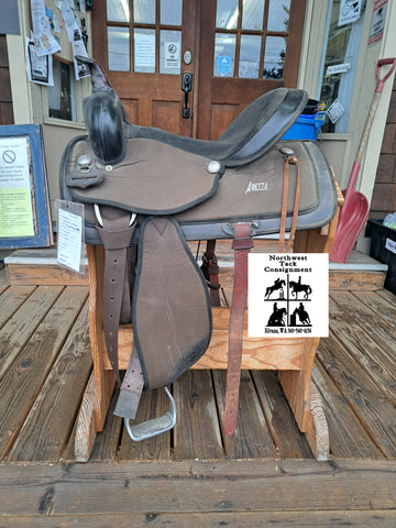 15" Abetta Synthetic Western Saddle