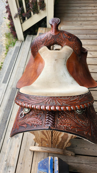 16" Bar M Carson River Reining Saddle