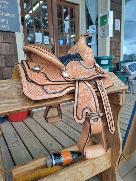 NEW! 8" Silver Royal Mini Hilltop Show Saddle