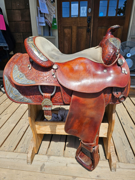 ON TRIAL 16" Silver Royal Western Equitation Saddle Package