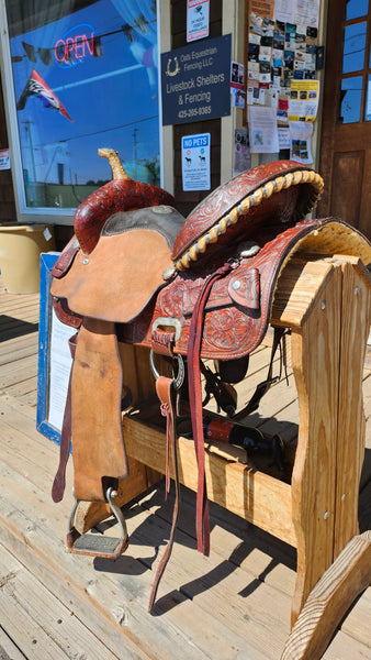 15" Rico Barrel Racing Saddle