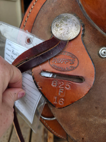 16" Ruff's Saddle Shop Barrel Saddle