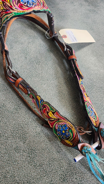 Hand Painted Browband Headstall