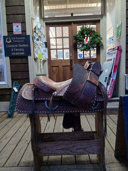 15" Hereford Tex Tan Western Equitation Show Saddle