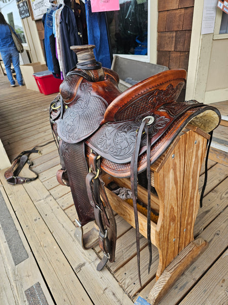 16" Pete Garrell Luellen Ranch Roper Saddle Package