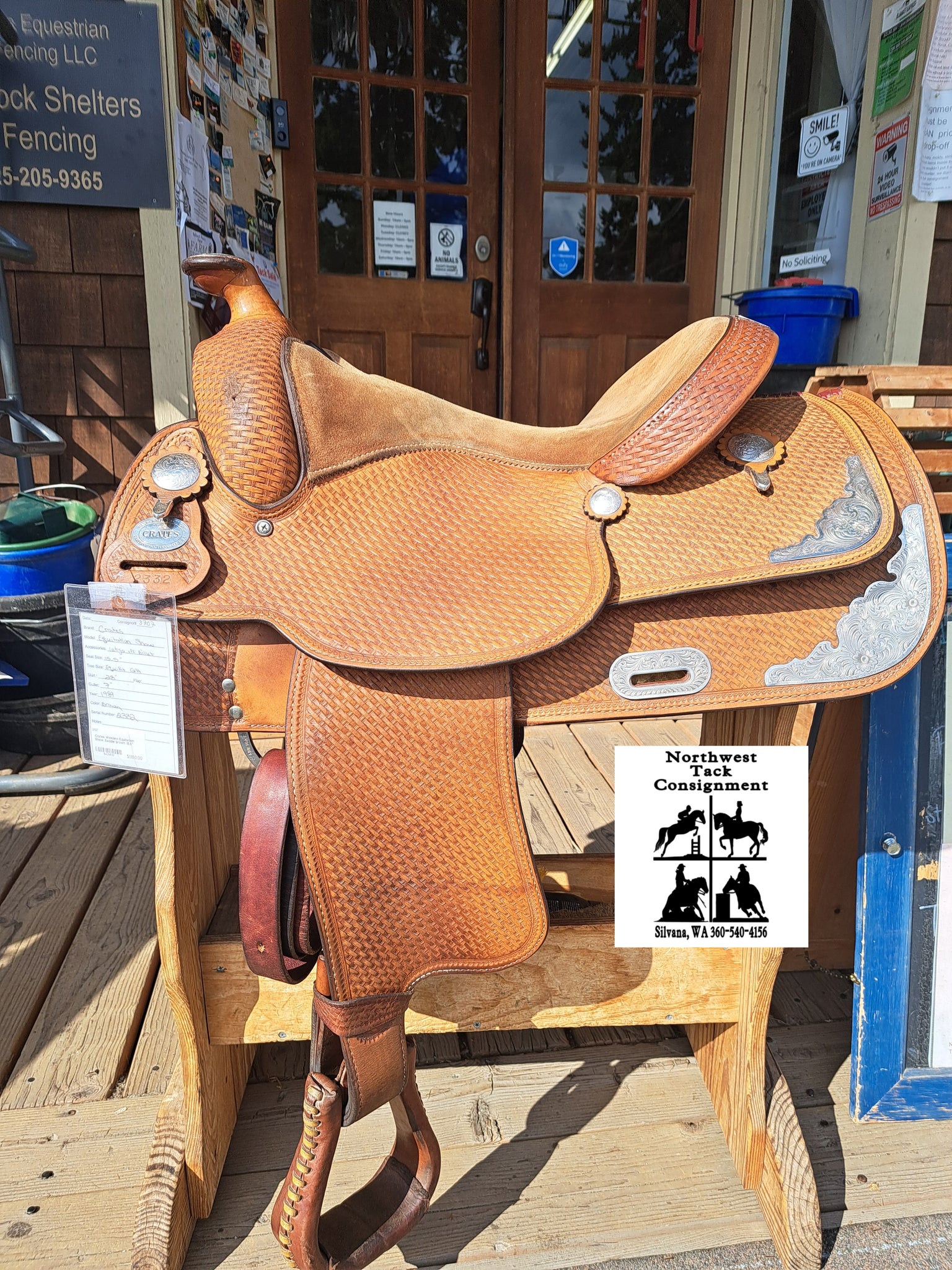 15.5" Crates Western Equitation Show Saddle