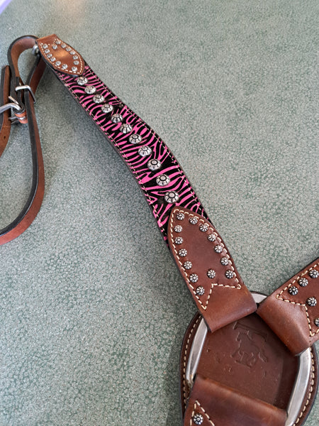 Zebra Breast Collar