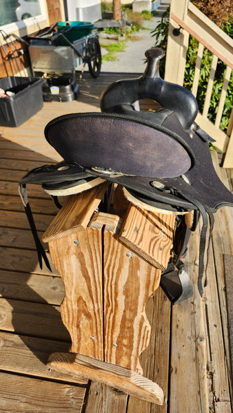 17" Abetta Stealth Flex Cordura Western Saddle