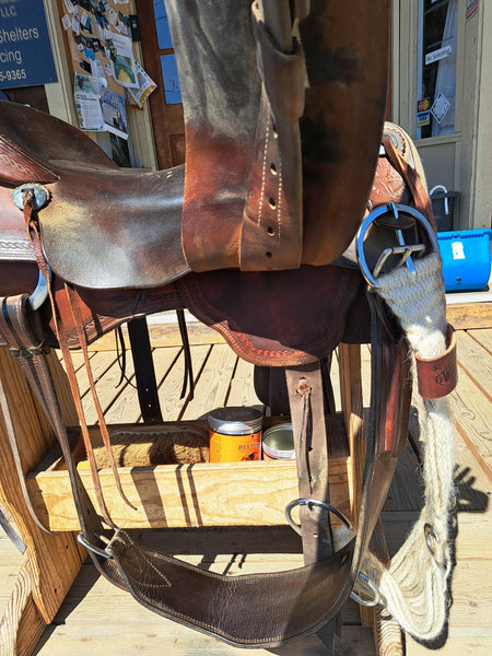 16.5" Brighton Saddlery Ranch Roping Saddle