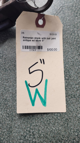 5" Reinsman Shank with ball joint bit