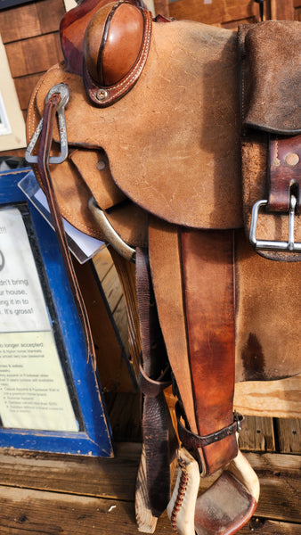 15.5" Adobe Walls Wade Ranch Roper Saddle