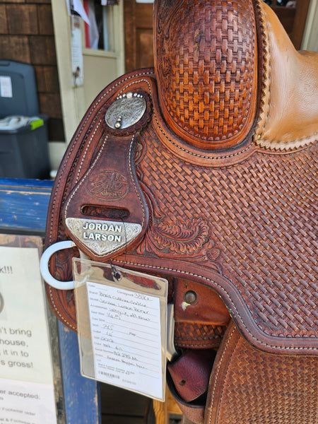 16.5" Bob's Custom Saddles Jordan Larson Reining Saddle