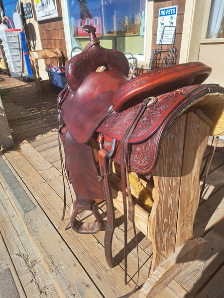 16" Rocking R Cutting Saddle