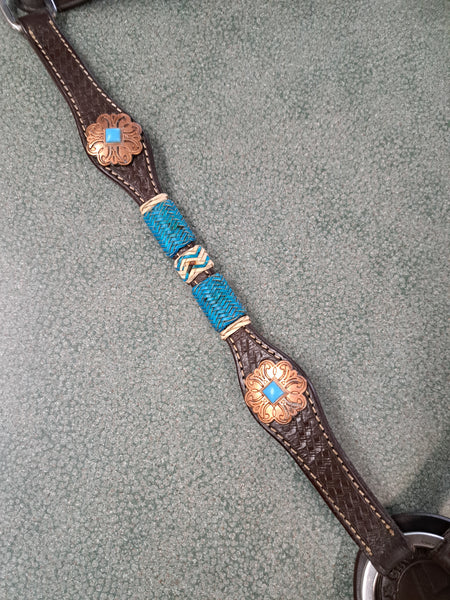 Circle Y Turquoise Roundup Breast Collar
