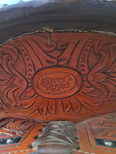 14" Tough 1 Silver Royal Extreme Silver Show Saddle