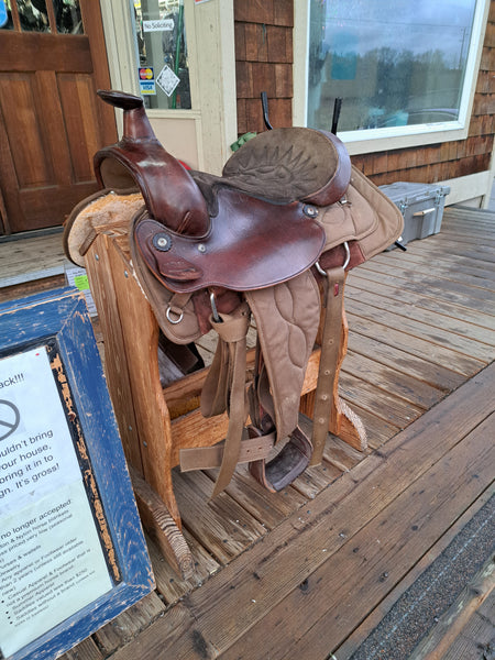 15" Big Horn Cordura Roper Western saddle
