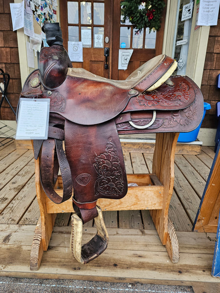 15.5" Hereford Tex Tan Roping Saddle