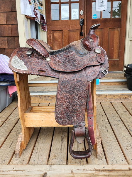 15.5" Vintage Circle Y Equitation Saddle