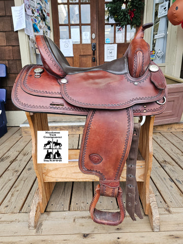 16" Tex Tan Tex-Flex Western Saddle