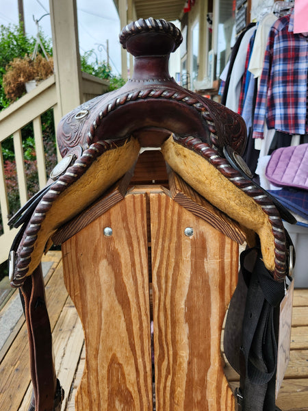 15.5" Vintage Circle Y Equitation Saddle