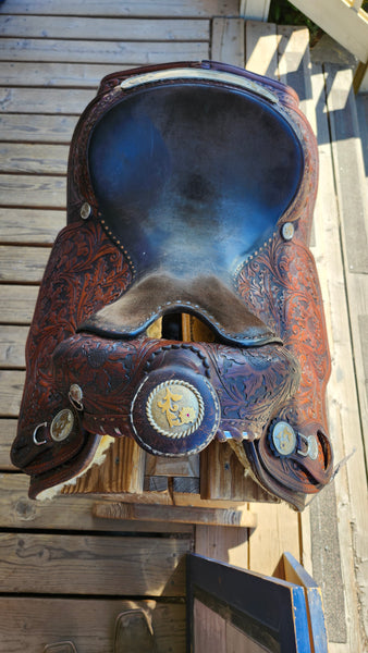 15" Vintage Circle Y Equitation Saddle