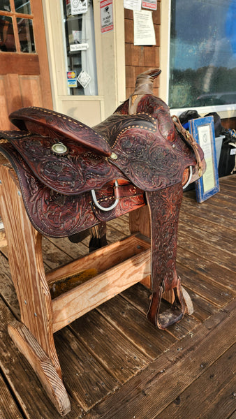 15.5" Billy Cook Vintage Roping Saddle
