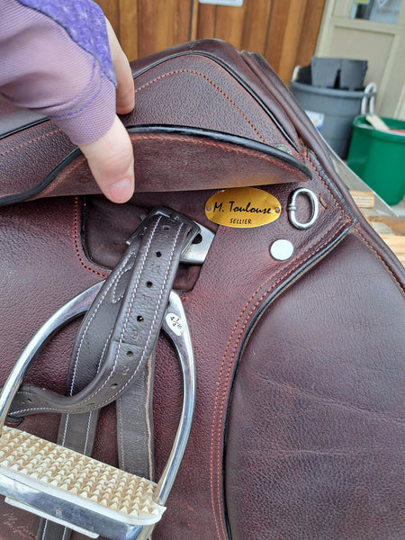 17.5" M. Toulouse Annice Close Contact Jumping Saddle