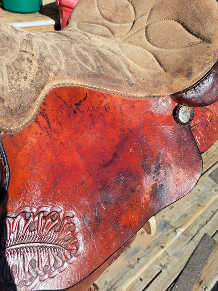 16" Hereford Tex Tan Roping Saddle