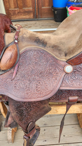 14.5" Crates Mustang Western Equitaiton Show Saddle