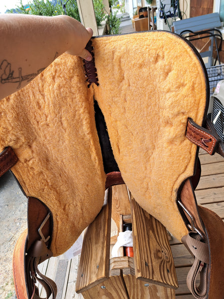14" Double J Pozzi Pro Racer Barrel Saddle