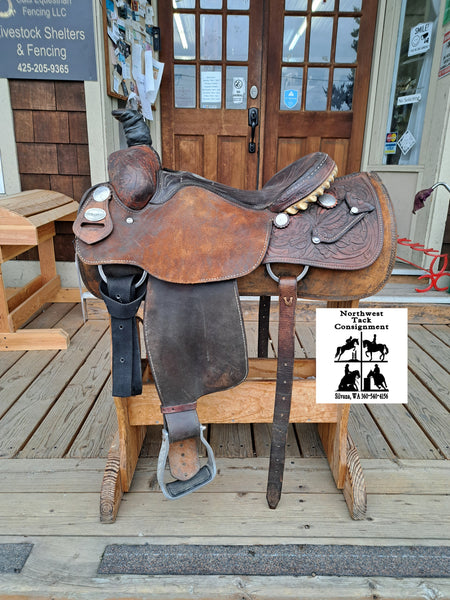 15" Crates Mike Beers Team Roper Saddle
