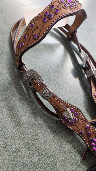 Tooled Leather Tack Set