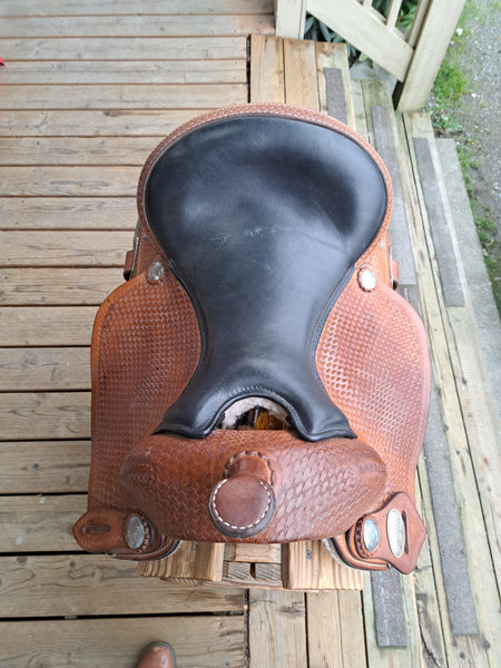 17" (Sits 16") Hilason Western Equitation Show Saddle