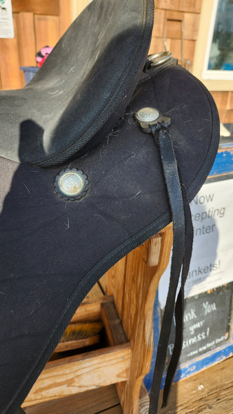 17" Abetta Stealth Flex Cordura Western Saddle