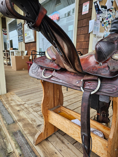 15.5" Hereford Tex Tan Roping Saddle