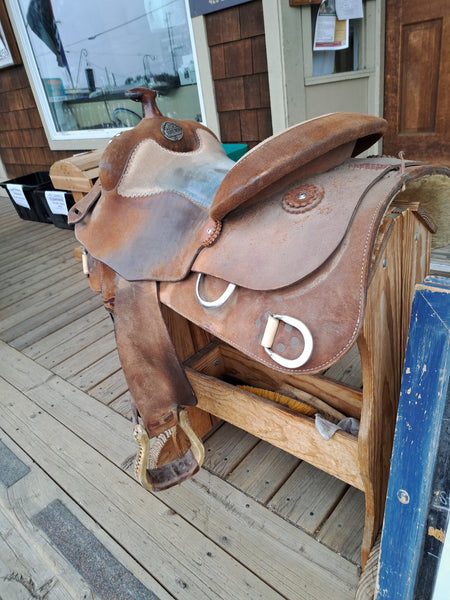 15" Silver Mesa Rough Out Work Saddle