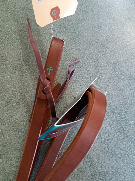 New Turquoise Cross Split Reins