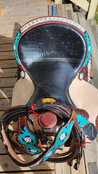15" Barrel Racing Saddle Package
