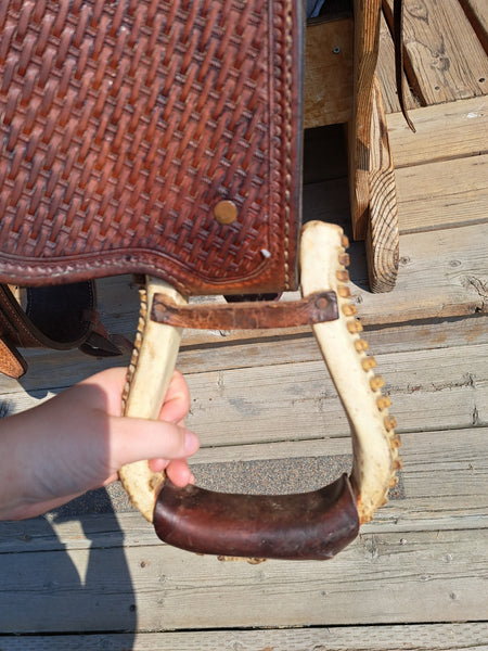 14" Crates Squeak Huber Barrel Racing Saddle
