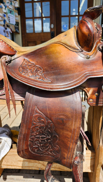 15" Vintage Hereford Western Saddle