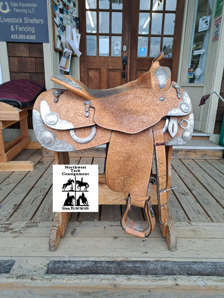 16.5" Blue Ribbon Western Equitation Show Saddle