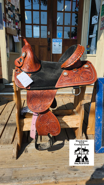 15" Circle J Treeless Barrel Saddle