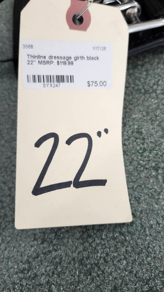 22" Thinline Dressage Girth