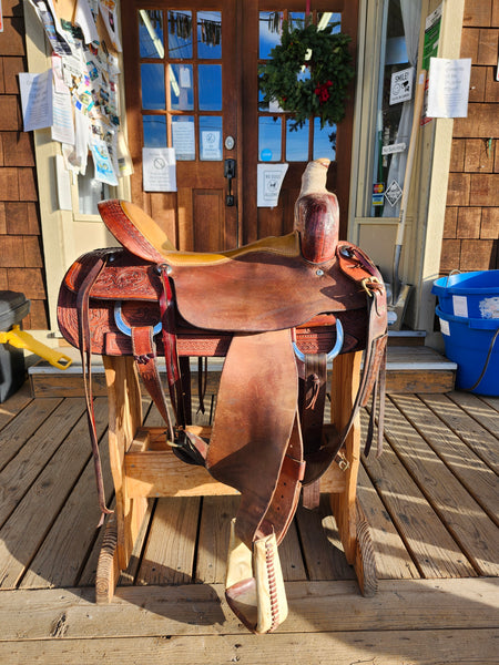 16.5" Western Ranch Roper Saddle