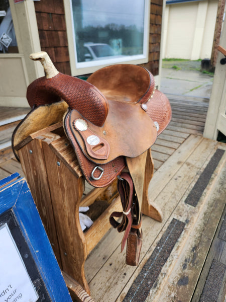 14" Crates Kim Landry Barrel Racing Saddle