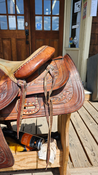 15" Vintage Hereford Western Saddle