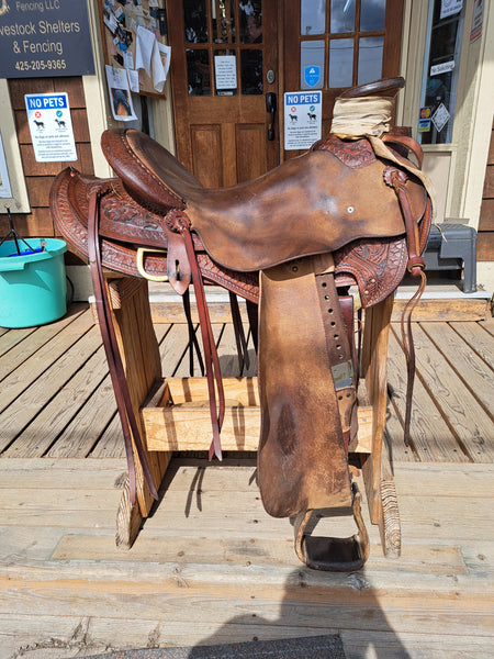 16" JC Martin Wade Ranch Roping Saddle